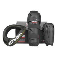 EVS Sports Slam Combo Kit with Knee Guards, Elbow Guards, and a R2 Race Collar