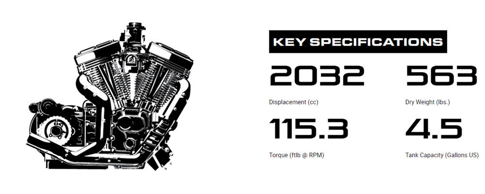 Key Specs for the Arch Motorcycle 1s model