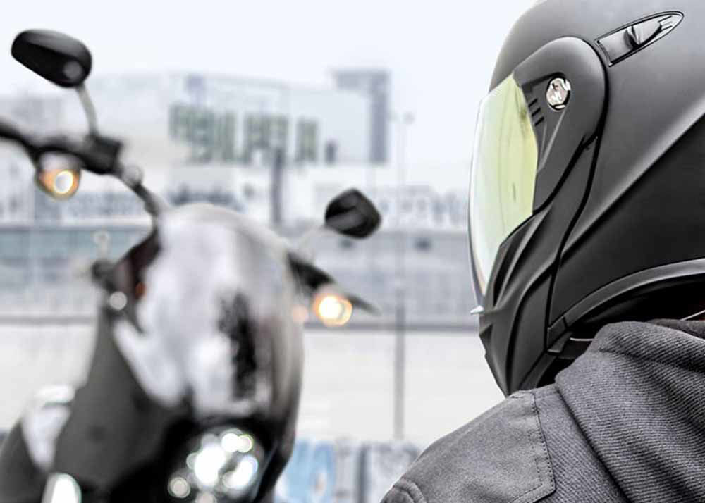 Feature shot of the Scorpion EXO-AT950 Helmet