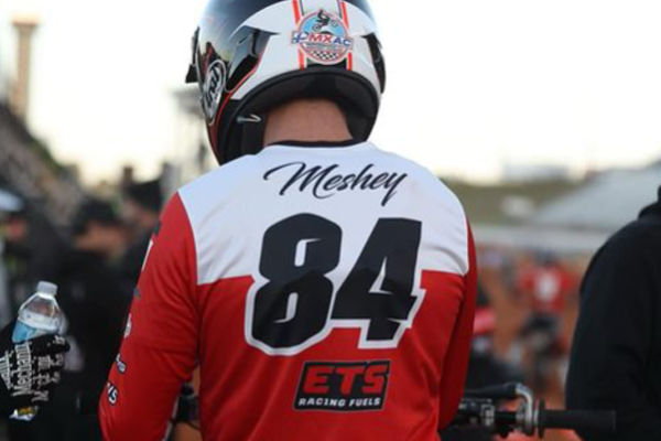 Scott Meshey wearing his #84 Jersey