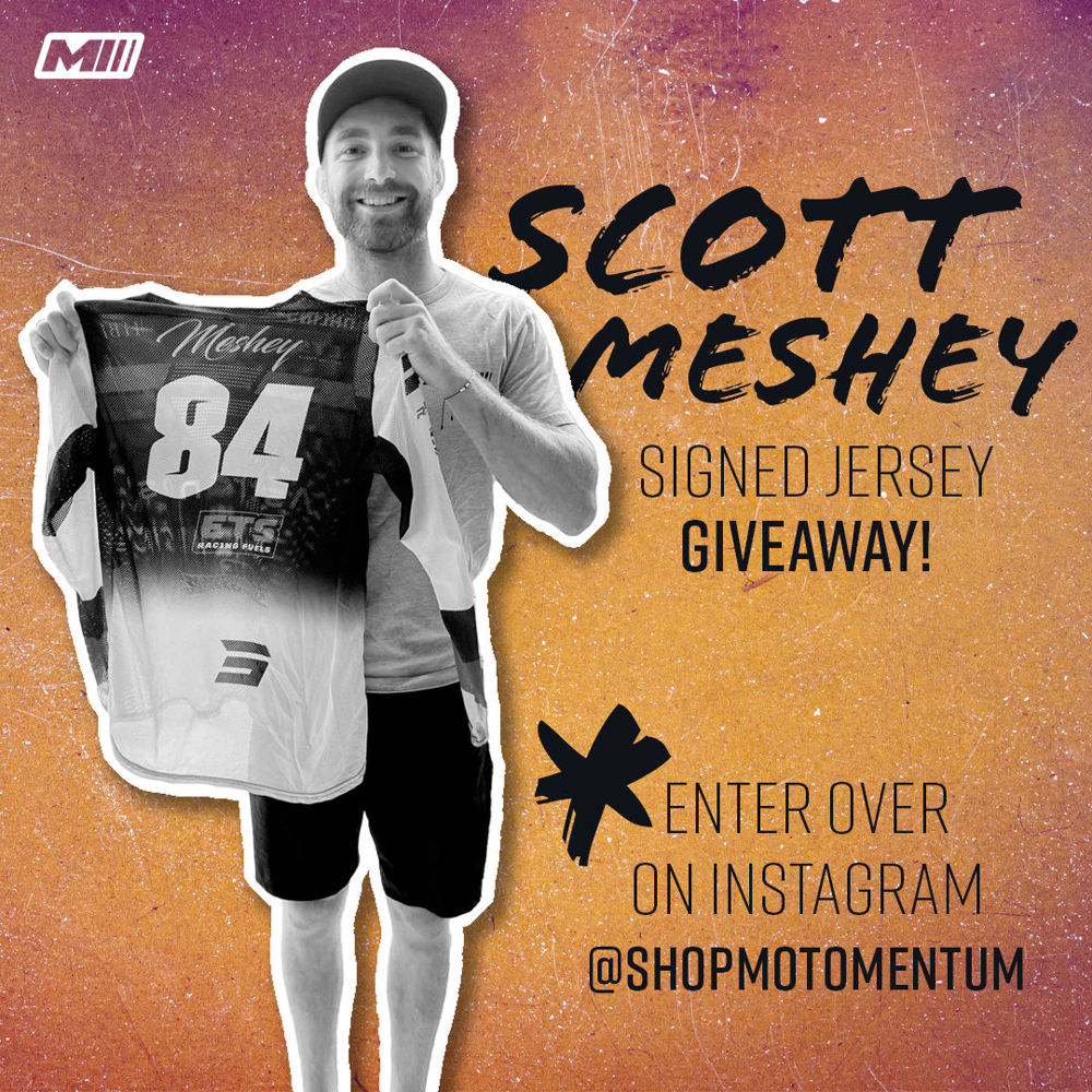 Scott Meshey Signed Jersey Giveaway! Enter over on Instagram @shopmotomentum