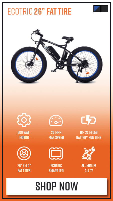 Learn more about the Ecotric 26" Fat Tire