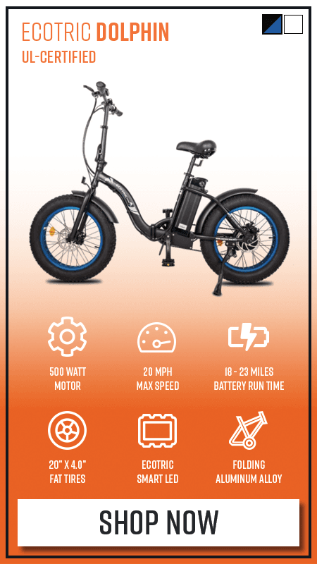Learn more about the UL-Certified Ecotric Dolphin eBike