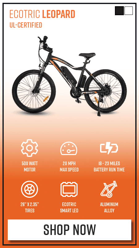 Learn more about the UL-Certified Ecotric Leopard eBike