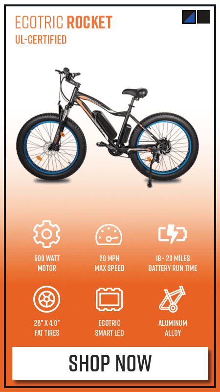 Learn more about the UL-Certified Ecotric Rocket eBike